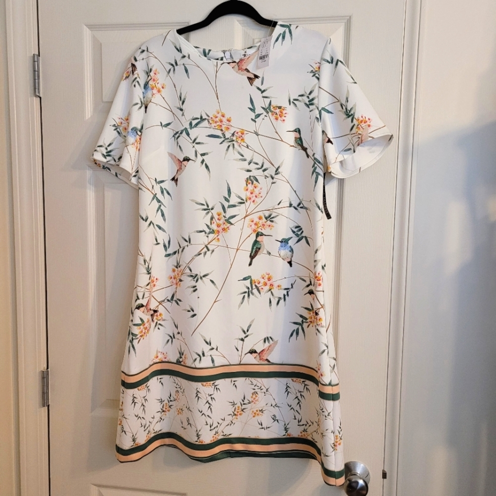 White Scuba Dress